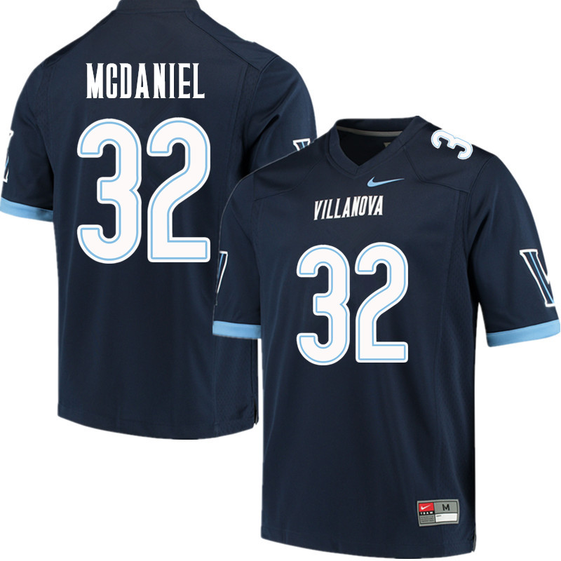 Men #32 Darryl McDaniel Villanova Wildcats College Football Jerseys Sale-Navy